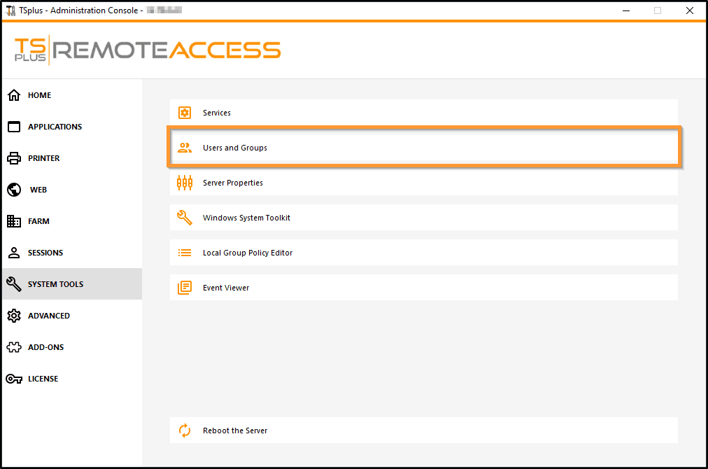 Manual - TS Plus Remote Access